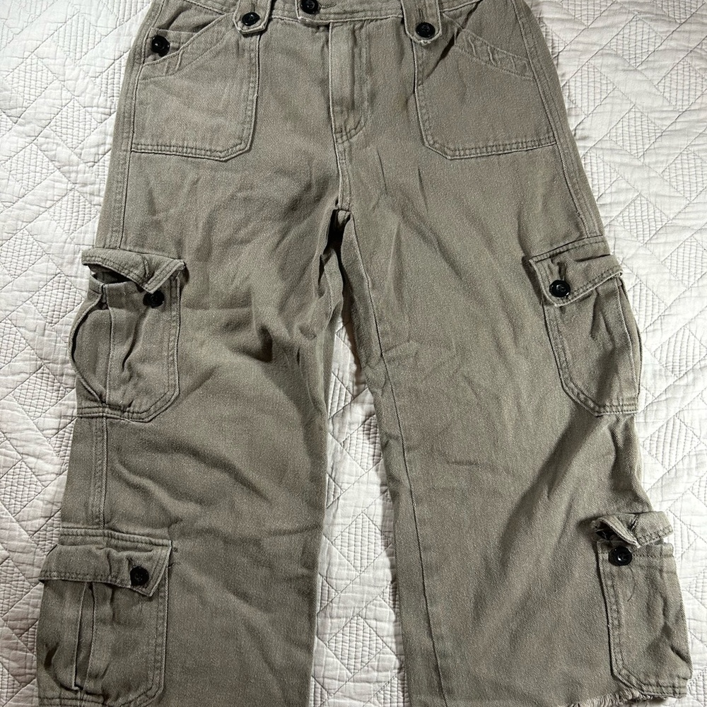 Vintage Khaki Green Cargo Pants